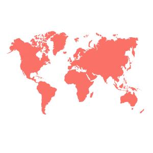 LIVING CORAL WORLD MAP